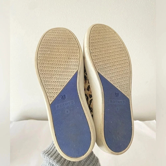 Rothy’s Leopard Animal Print Slip on Knit Sneakers Size 8 - Picture 7 of 7